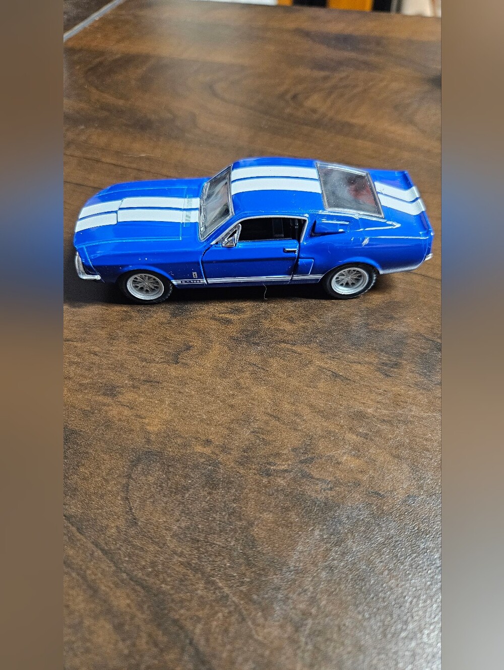 Navy Blue Kinsmart 1967 Shelby GT 500 KT5372 scale 1/38 Diecast
